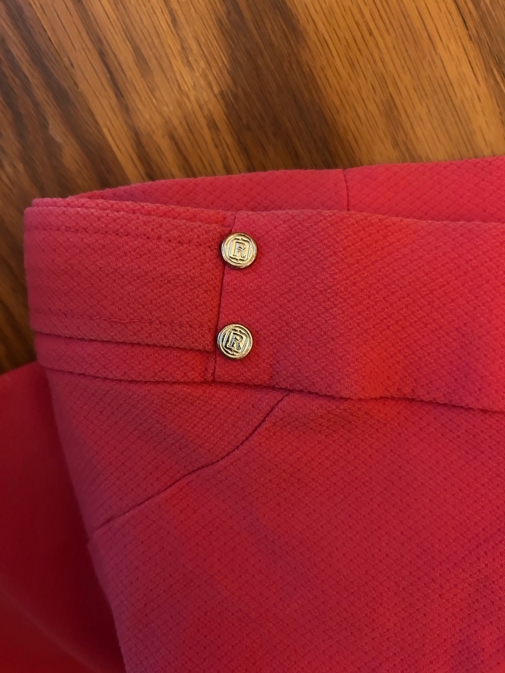 pink straight leg professional pants